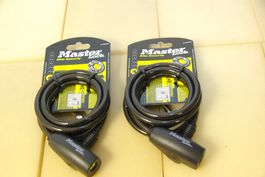 2x Master Lock Fahrrad Schloss, 180cm