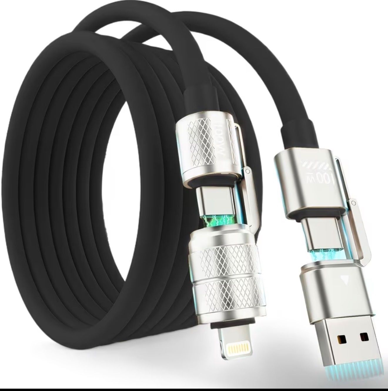Cavi: USB-C zu USB-C, 100W 4-in-1 Ladekabel – Nuovo e nell'imballaggio originale da Kehrsatz venduto da Matumbaaa 5