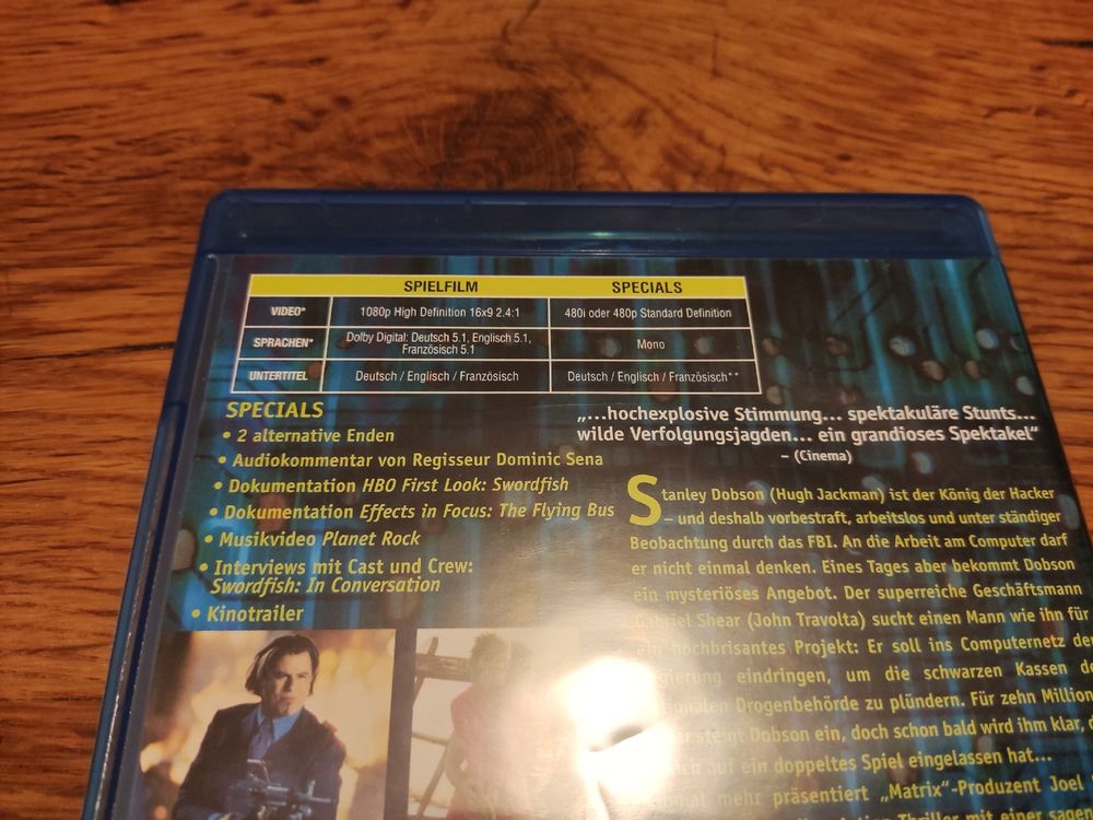 Password Swordfish John Travolta / Halle Berry (Bluray) Kaufen auf