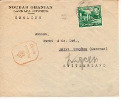 Brief Cypern - Luzern 1944