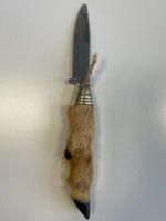 Jagdmesser mit Tierhuf Griff Tracht Jäger ca. 22 cm