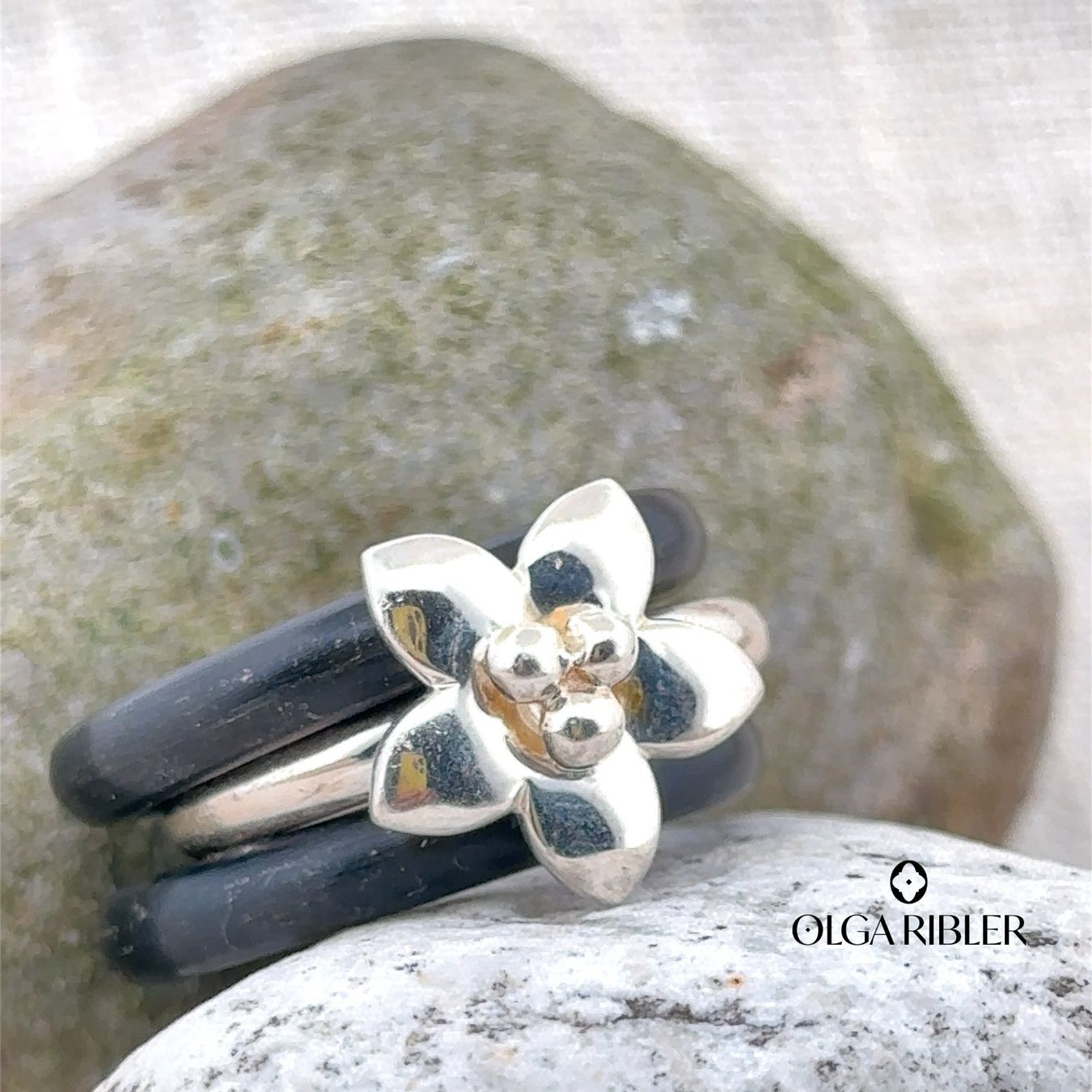 Olga Ribler Anelli: Edelstahl & Silber Ring 925 SET  Gr 54 – Nuovo (secondo la descrizione) da Luzern venduto da Schmuckoutlet 4