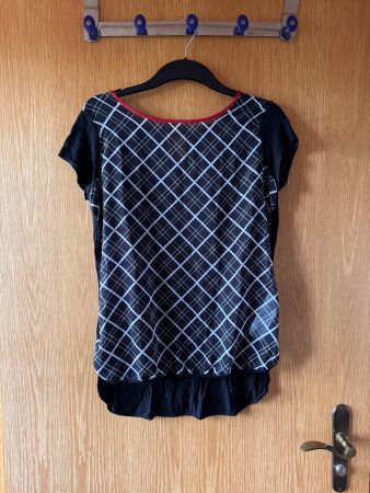 Sommerlich leichte Bluse mit Karomuster Gr. M