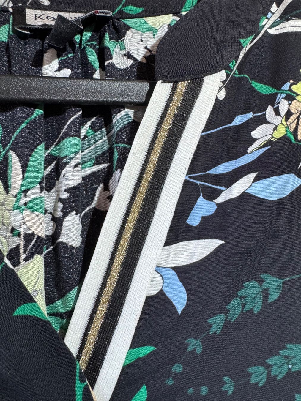 Camicette: Bluse mit Blattmuster von Kenny S. Gr. 38 – Usato da Grosswangen venduto da SALE_SALE_SALE 3