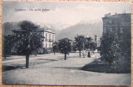 AK LOCARNO - VIA DELLE PALME 1919