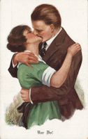 Küssendes Liebespaar, Vintage,