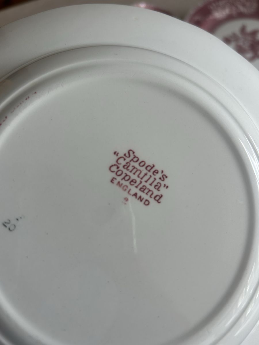 Spode Set di piatti: Spode's Pink Camilla, Geschirrservice 26Teilig – Usato da Kandersteg venduto da selenat 1