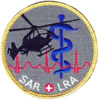 SAR LRA Patch - Helikopter Rettungsdienst Armee Stoff Klett