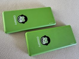 2x Chimpy Powerbank grüne Farbe guter Zustand