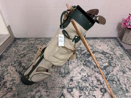 Hickory Golfset – 5 Originalschläger mit Bag – MS02
