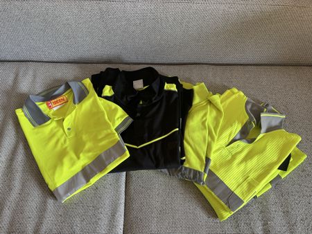 Polo Shirts Warnschutz 7 Stück Gr. XL