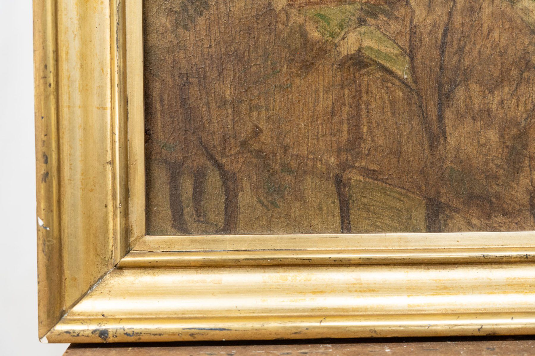 Gemälde: Max Burgmeier "Aarau" - Leinwand, Goldrahmen - Ref. 07/44 – Gebraucht aus Au ZH von BrockiAu 7