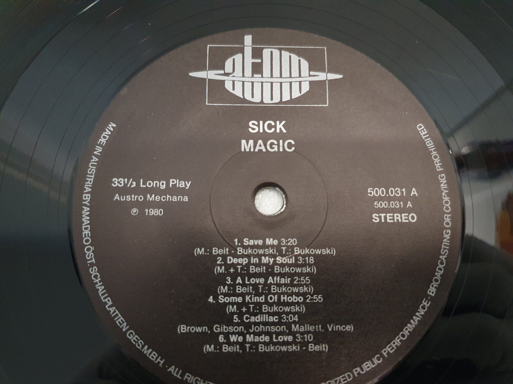 Dischi in vinile: Magic – Sick – Usato da Uster venduto da Vinyl-Leidenschaft 5