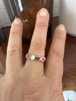 Bague Swatch en acier avec accents colorés, taille 54