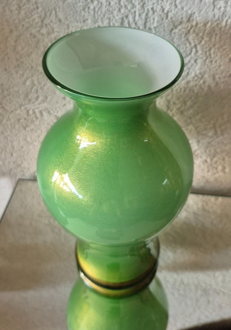 Murano Vase & Récipients: Schöne Murano Vase mit echtem Goldstaub – D'occasion à Genève par antade 3
