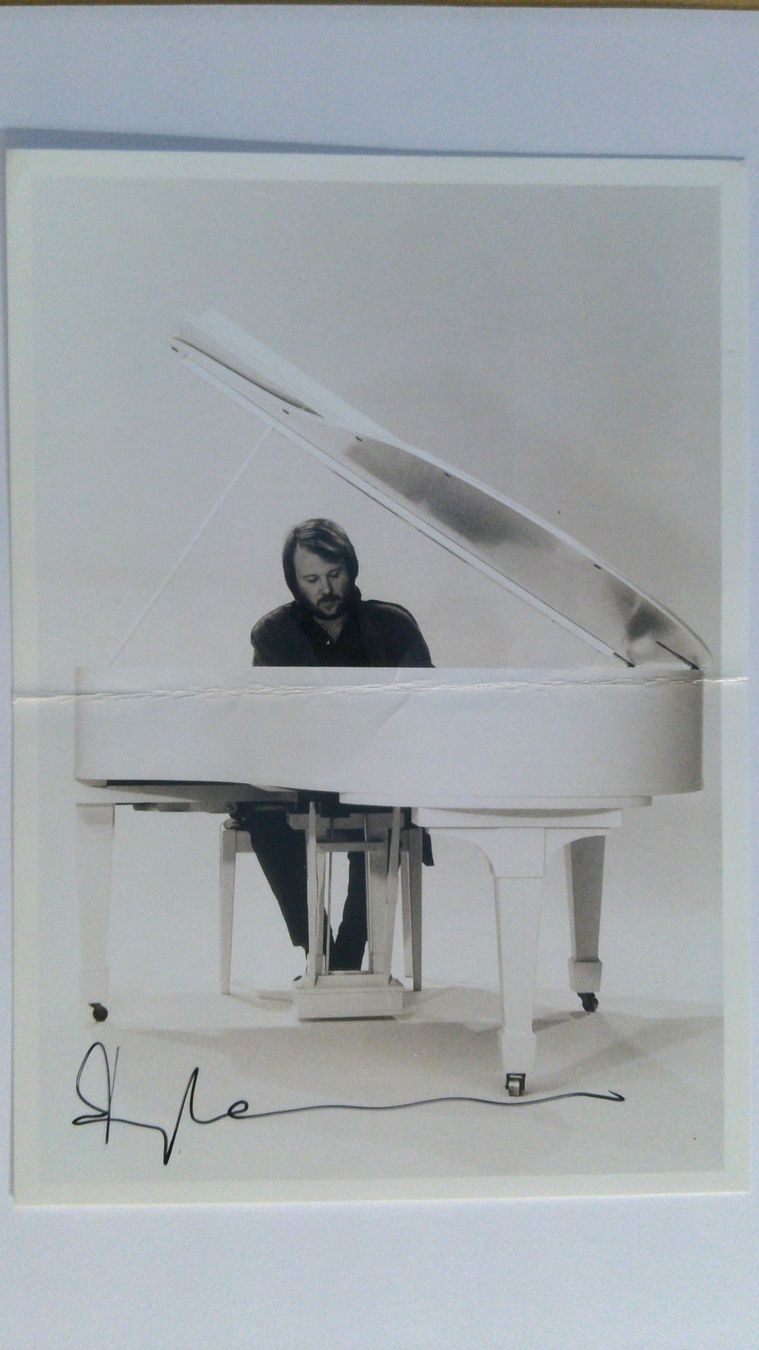 Autografi: Benny Andersson, Abba, Original Autogramm auf Karte – Usato da Salmsach venduto da Schusoa