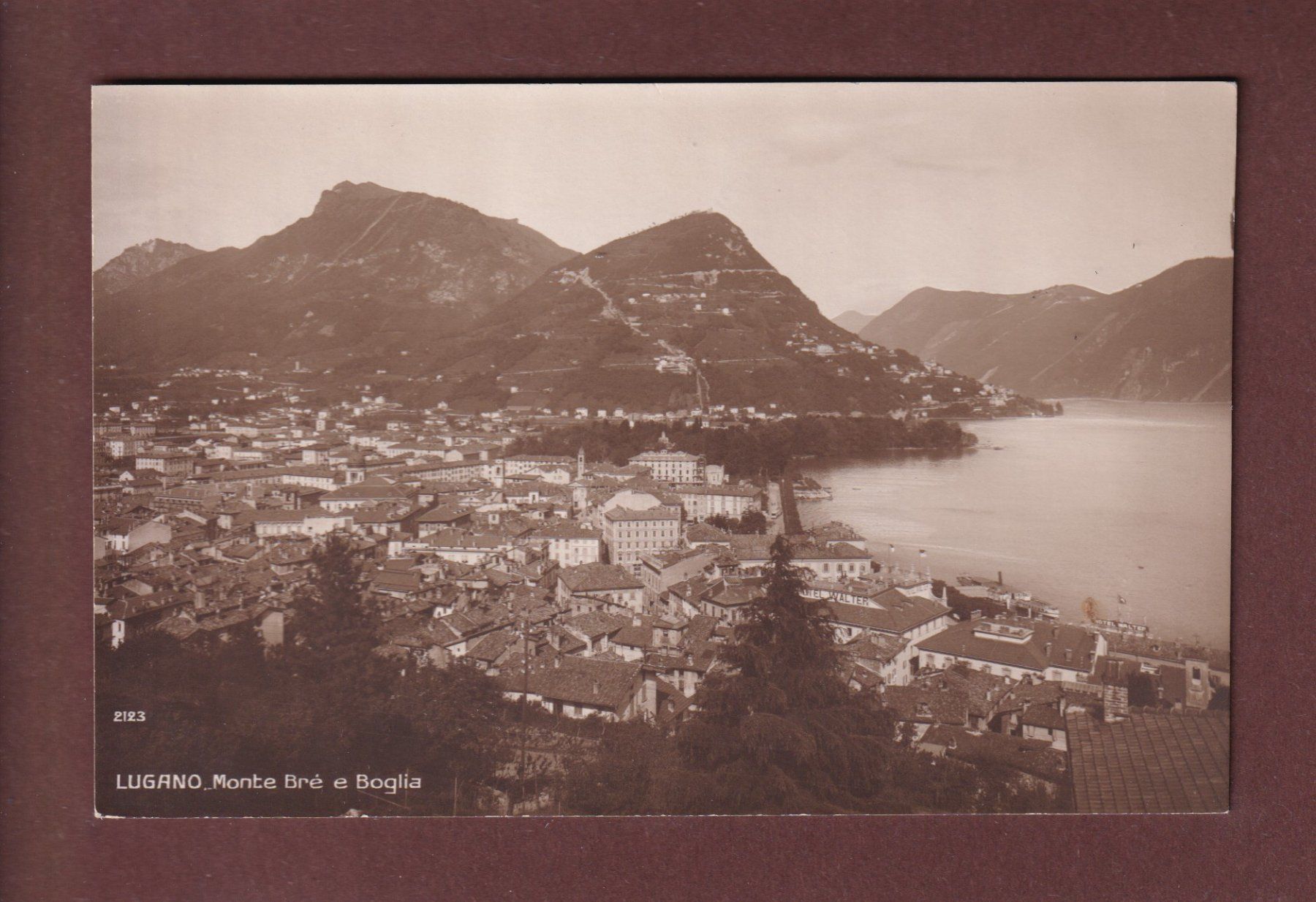 Ansichtskarten: LUGANO - Monte Brè e Boglia – Gebraucht aus Pully von nicecards