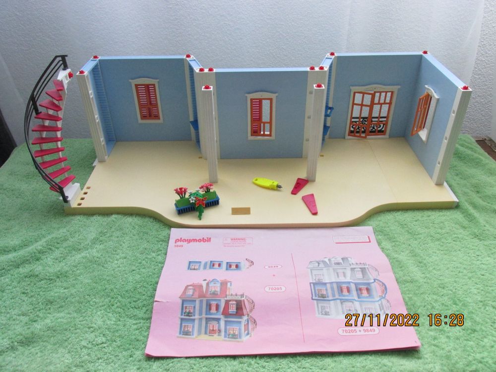 Playmobil - 9849 - Etage supplémentaire pour Grande Maison 70205 Dollhouse  - Vendu sous Emballage Carton Brun