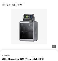 3D Drucker K2 Plus inkl.CFS