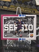 Carte de football FC Barcelone, Sergio Busquets, Topps