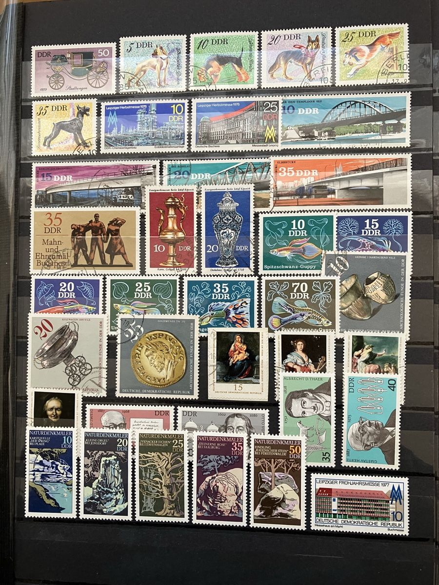 Alle Briefmarken: Deutschland DDR gest/postfr 6s 1974-77 – Gebraucht aus Cham von Diablo1232 4