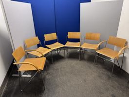 Zingg Lamprecht 6 Designstühle Labofa stapelbar