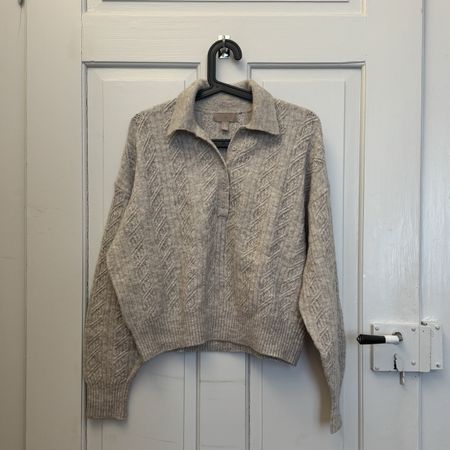 Strickpullover H&M Collage-Muster Kragen Gr. S Neuwertig!