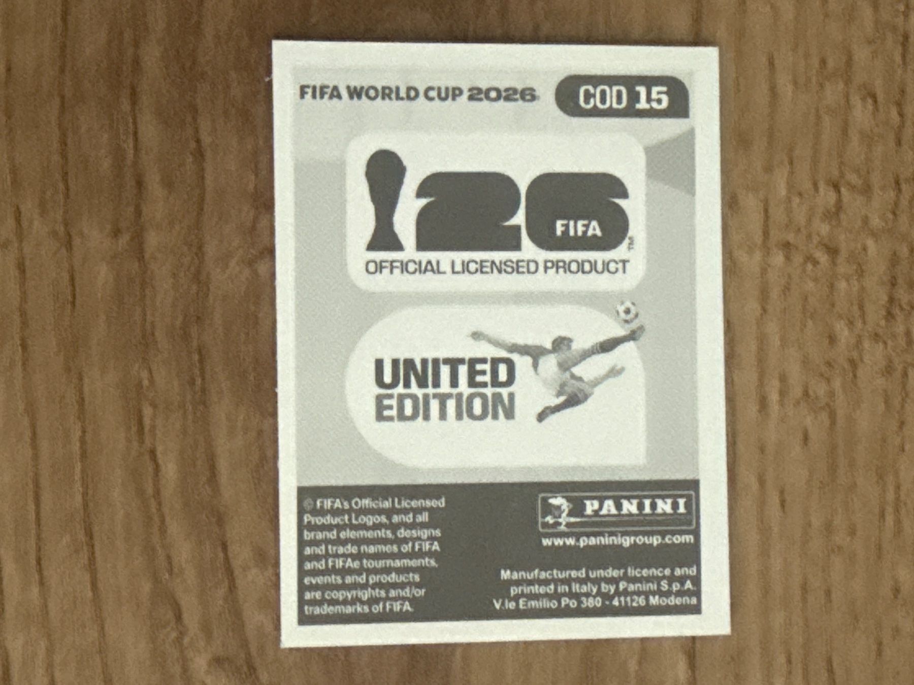 Panini Carte collezionabili: Panini FIFA World Cup 2026 Sticker Meschack Elia COD 15 – Usato da Glattbrugg venduto da Schweigmatt 1