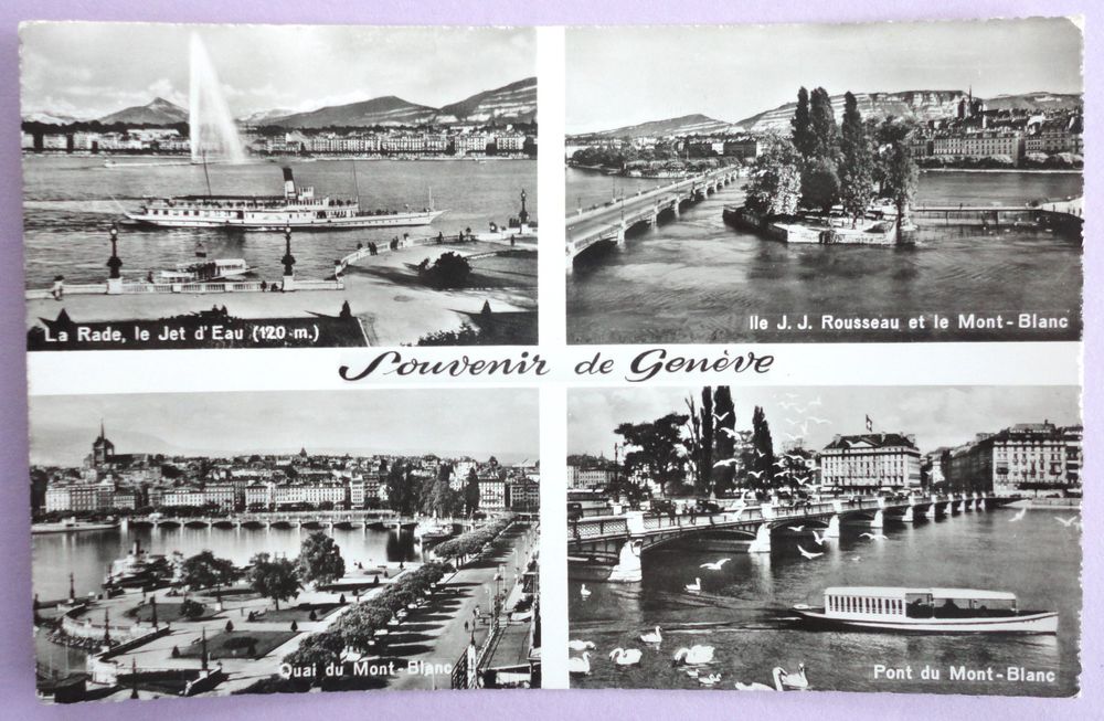 Aimant Frigo Souvenir De Genève Suisse - Décoration Magnétique Suisse Urbaine