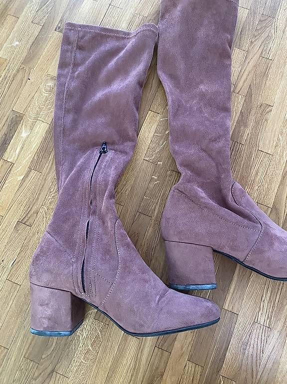 Scarpe da donna: Wildleder Stiefel rosa – Usato da Zürich venduto da sinka 3