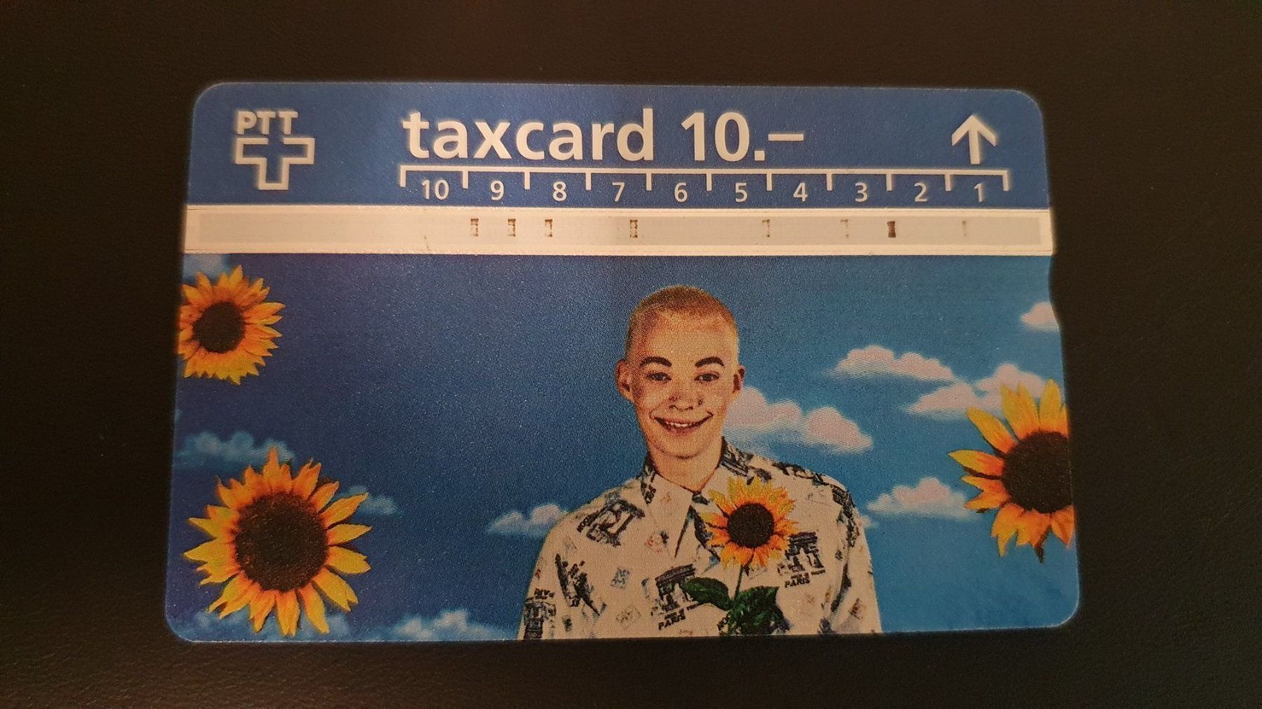 Schede telefoniche: Taxcard 10.- "Knabe mit Sonnenblumen" – Usato da Arlesheim venduto da Spielmax