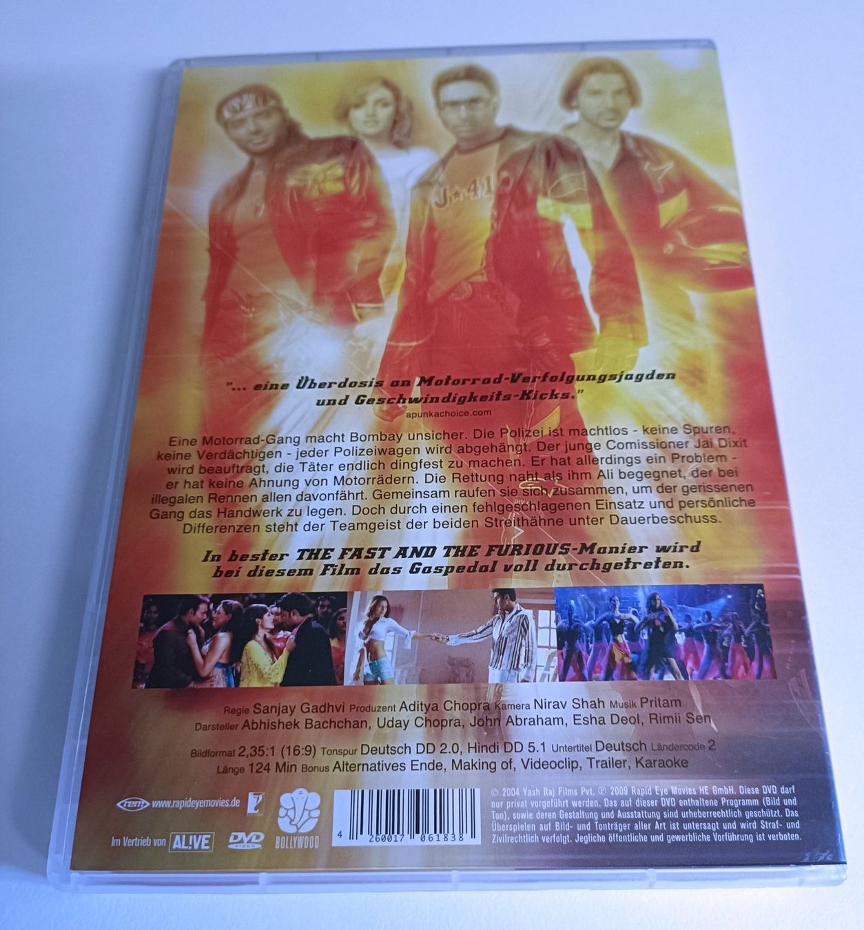 Tutti i DVDs: Dhoom die Jagd beginnt – Usato da Köniz venduto da Movieportal007 1