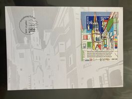 Schweiz 1999 FDC Block NABA Briefmarkenausstellung St.Gallen