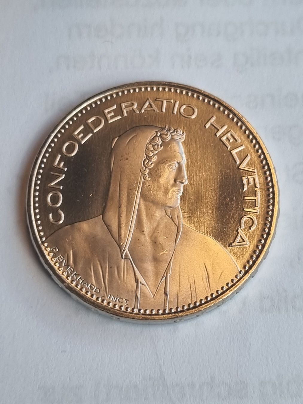 Tutti le monete: 5 Franken 2021 - ab Originalrolle – Usato da Mels venduto da Goldenfalcon 1