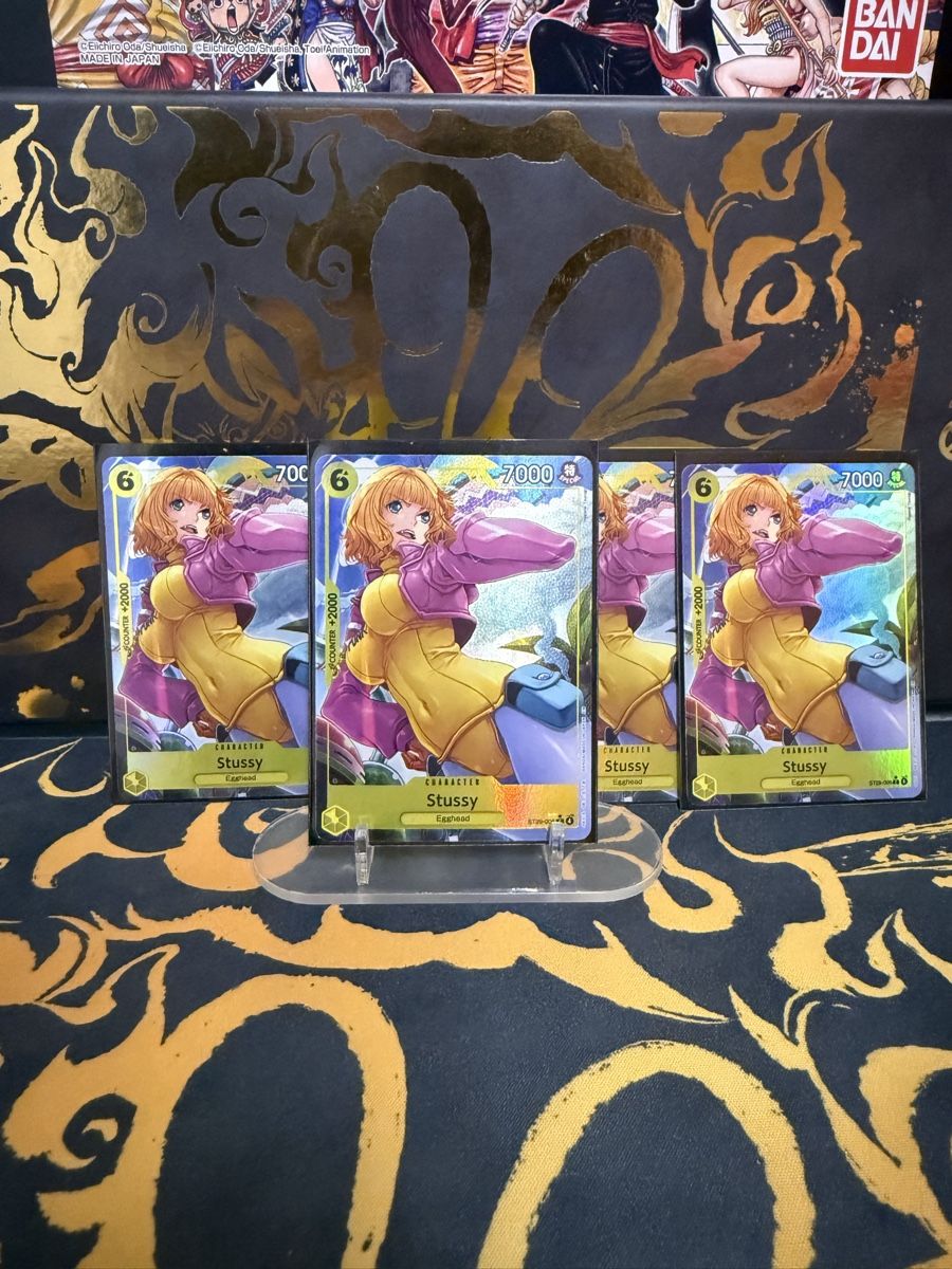 Bandai Carte collezionabili: Onepiece TCG Stussy AA 4x – Nuovo (secondo la descrizione) da Urtenen-Schönbühl venduto da jul_c8v2
