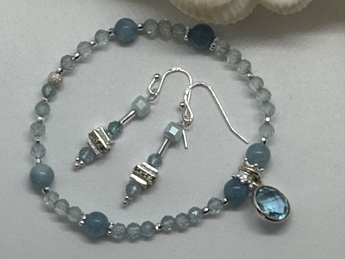 Orecchini pendenti & Orecchini a lobo: Topas Armband inkl. Ohrringe – Nuovo e nell'imballaggio originale da Niederglatt ZH venduto da Silberschmuck-design 1