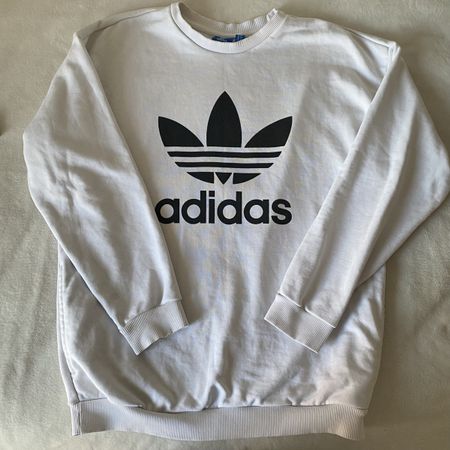 Adidas Original 3 Stripes Pullover Weiss S