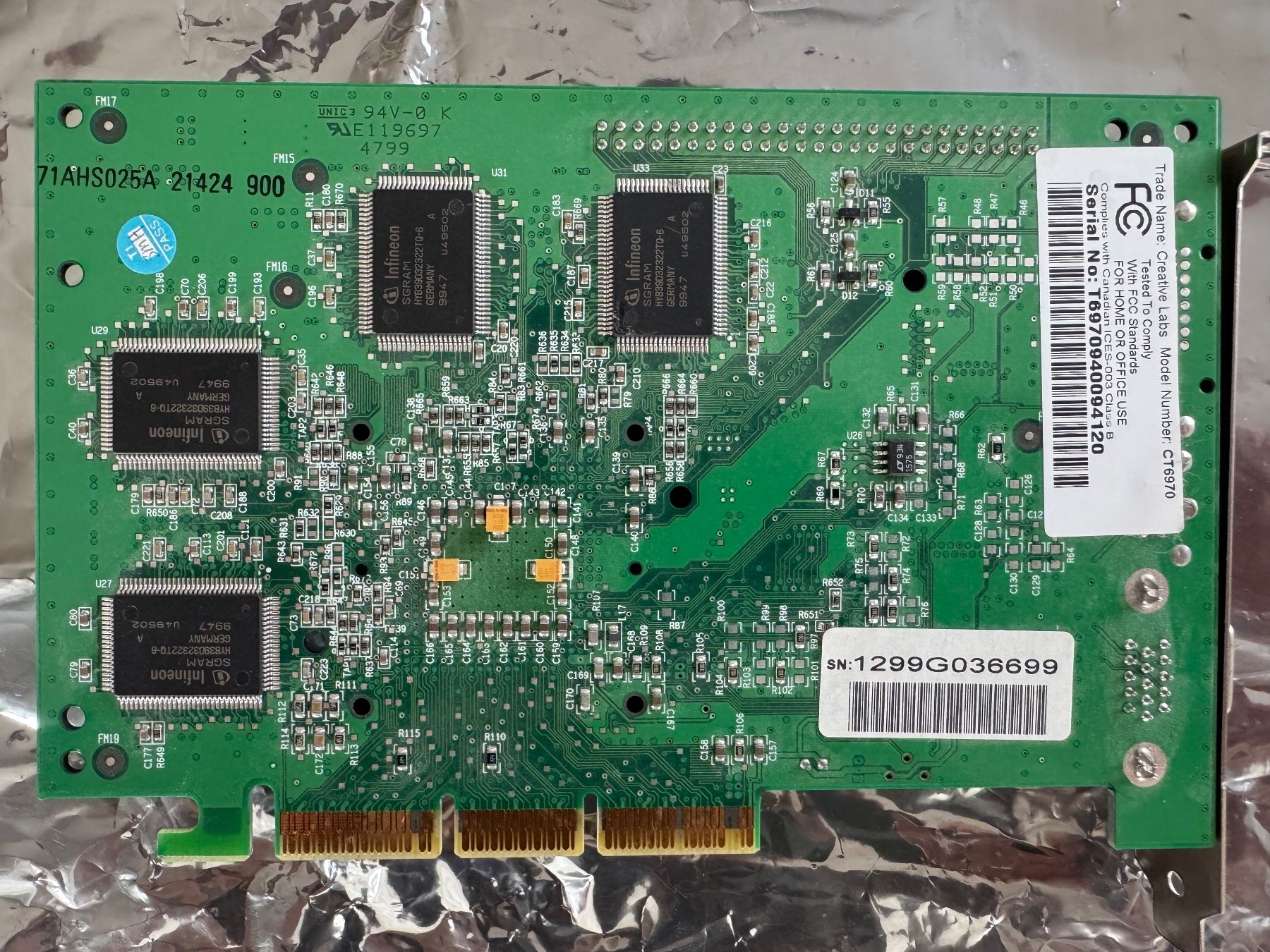 Schede grafiche: Creative 3D Blaster Annihilator Pro CT6970 - GeForce 256 DDR – Usato da Allschwil venduto da jen_qds8 4