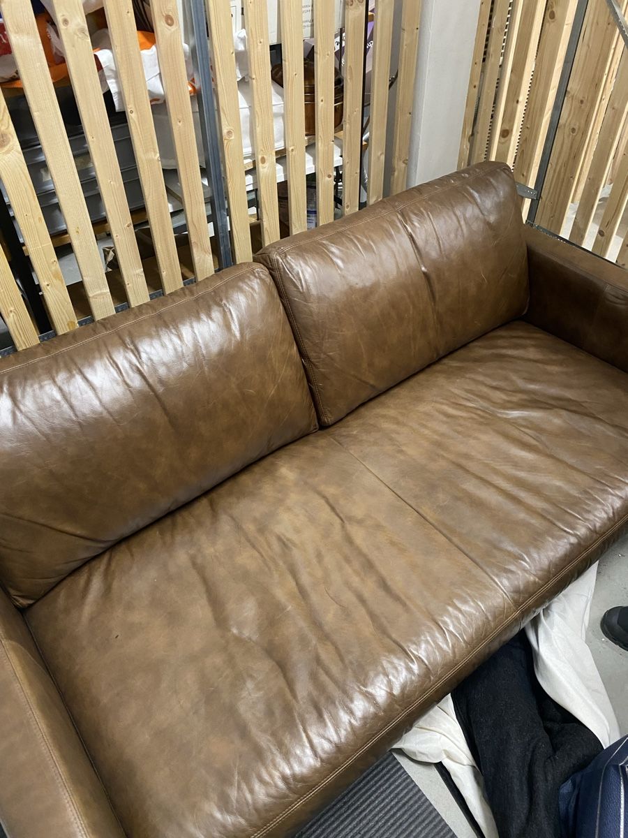 Divani: Brown Leather Sofa - Stylish and Comfortable Seating! – Usato da Zürich venduto da ana_m6d2 3