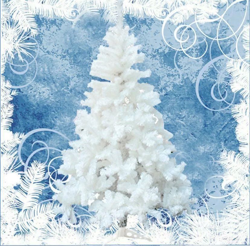 Tutte le decorazioni: +120cm Weiß Christbaum – Nuovo e nell'imballaggio originale da Amriswil venduto da JaJa-Express 2