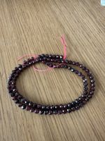 Granat Perlenstrang facettiert 4mm- neu