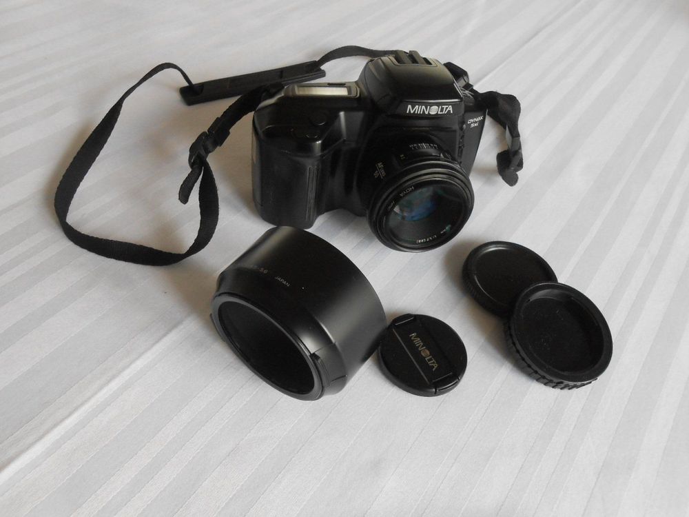 Minolta Fotocamera: MINOLTA DYNAX5xi Spiegelreflex analog AF LENS 50+Blenden t,a – Usato da Hallwil venduto da pkaiser44 5