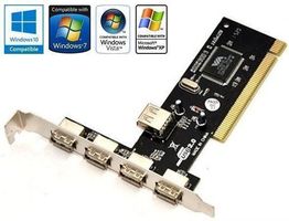 4+1 USB 2.0 PCI Kontroller-Karte NEU & OVP