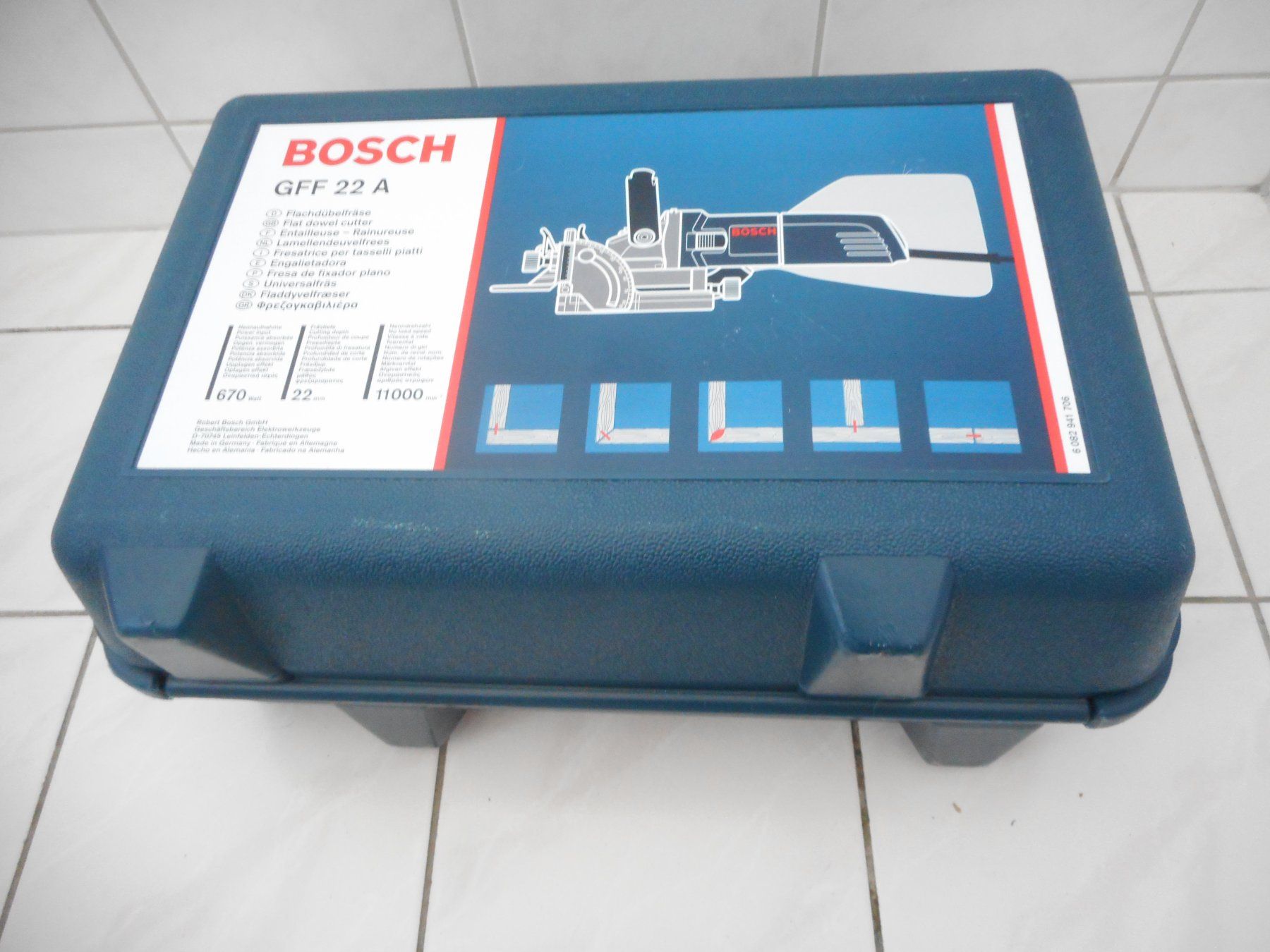 Bosch Alle Werkzeuge: Flachdübelfräse Bosch GFF 22A – Gebraucht aus Zollikofen von  1