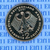 DEM___2.00 2001A Brandt stgl aus Münzsatz 2 Deutsche Mark