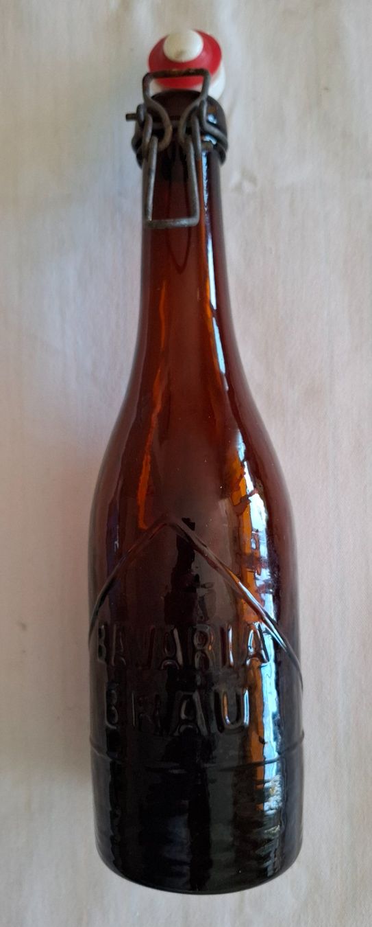 Bicchieri, Caraffe & Bottiglie: Bierflasche Bavaria St. Gallen ca. 1900 – Usato da Wil SG venduto da Clanx