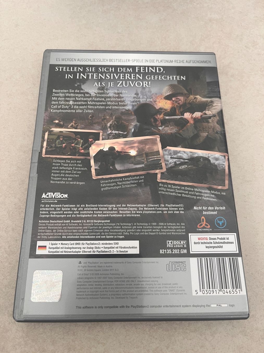 Sony Spiele: Call of duty 3 ps2 – Gebraucht aus Suhr von SchnapperCH 1