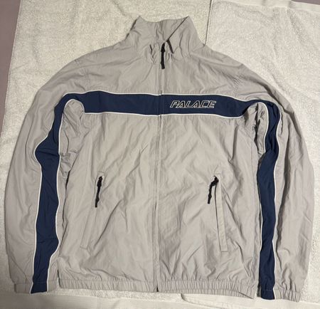 Vintage Palace Skate Sweatjacke | Grösse S, grau/blau