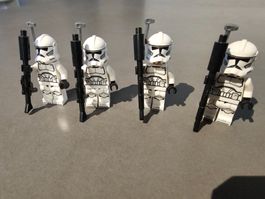 LEGO Star Wars 4x Clone Trooper (sw1319) upgraded