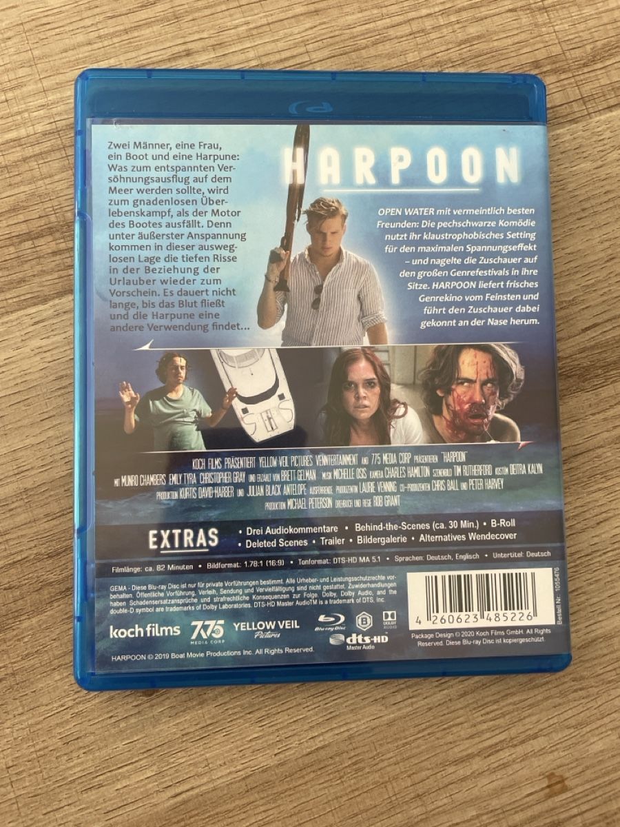 Tutti i DVDs: Harpoon (2019) BluRay – Usato da Hagendorn venduto da masterchieff 1